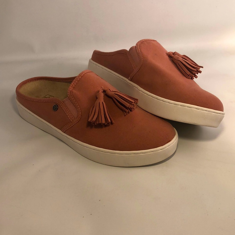 *DISCOUNTED* Spenco Slip•On rusty pink with tassel| Sz W9